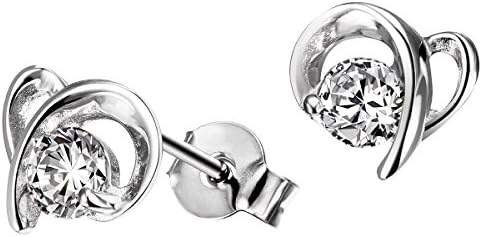 Women Silver Stud Earrings - Zi O8401S