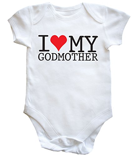 HippoWarehouse I Love My Godmother baby vest boys girls