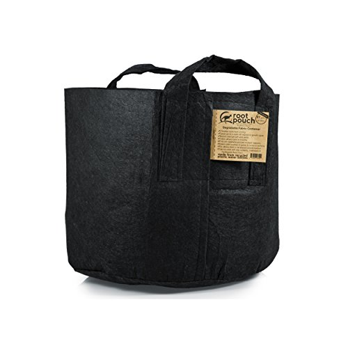Root Pouch Pflanztasche mit Griffen 30l schwarz