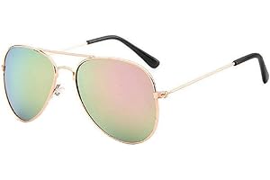 LOVELEGIS Lunettes de soleil enfant - enfant - goutte - aviateur - miroir - mode - classique - idée cadeau - été
