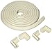 Mombella® Safe Edge and Corner Cushion Bumpers Value Kit (4.8 Meter + 4 Corners), Home Safety Furniture Edge & Corner Protectors, Child Proofing Table Edge & Corner Guards - 3 Colors Options (Grey)