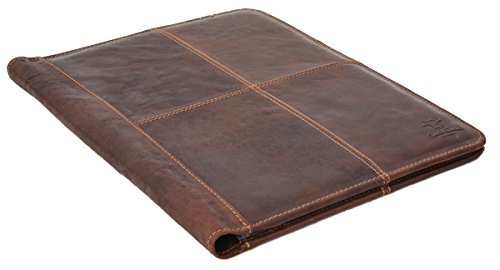 Gusti'Gusti Leather Studio "Adrian Pad Folder Organiser Document Tablet Case vintage brown 2S37 2Wp Compatible