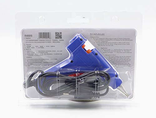 JZK® 20W Elektrische Mini Heißleimpistole Kit + 25 Stück Klebesticks 7,2 mm x 200 mm, für DIY Kunsthandwerk Projekte und schnelle Reparaturen - 5