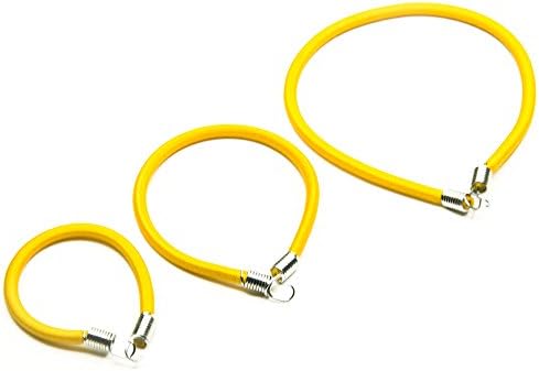 Elastic Bungee Cords with Hook for 1:10 RC Car RC Crawler Truck Car Luggage Rack Yellow Pack of 3