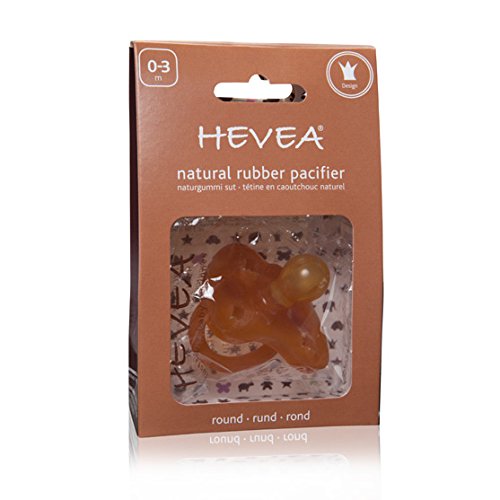 Hevea Crown Round Pacifier for 0-3 Months