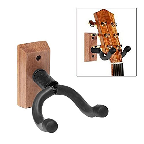Preisvergleich Produktbild Eillybird Holz Gitarrenhalter Gitarrenständer Wand Halterung Verstellbarer Violinenhalter Musikinstrument Schwammhaken