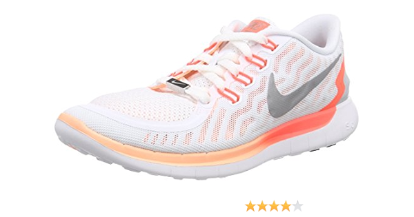Nike Free 5.0, Women's Running Shoes, White (White/Reflect Silver/Snst Glow  100), 4.5 UK (38 EU): Amazon.co.uk: Shoes \u0026 Bags