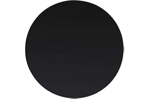 vidaXL Round Tempered Glass Table Top - 700mm Diameter Strong & Durable Black Glass Surface
