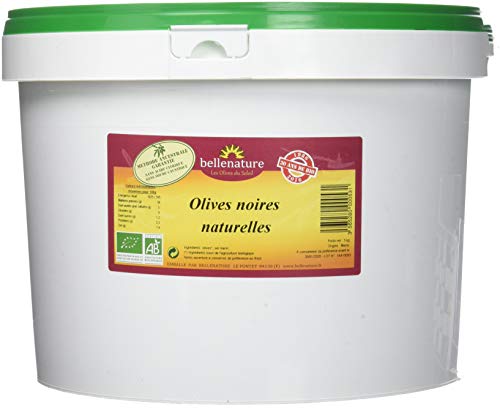 Belle Nature Olives Vrac Noires Nature Maroc Bio 5 kg