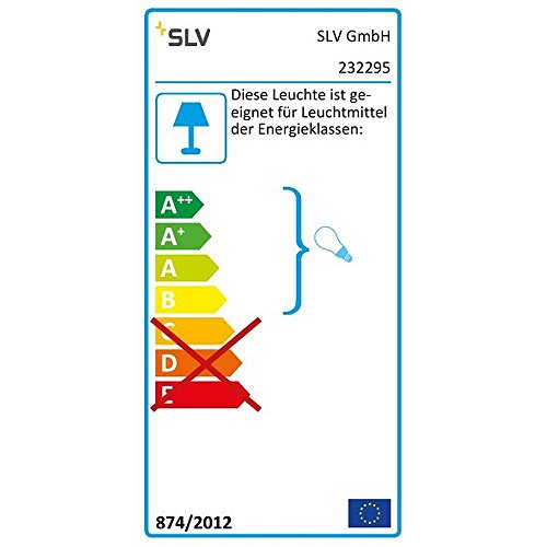 SLV Quadrasyl Stehleuchte, SL 75, eckig, GX53, maximal 11 W, anthrazit 232295 - 2