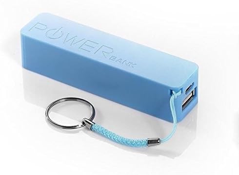 Mobile Power Bank (USB, 2600mAh, Blue) - Phone Charger
