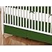 SheetWorld - Crib Skirt (28 x 52) - Flannel - Olive Green - Made In USA by sheetworld