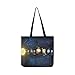 Produktbild Eine Illustration der Planeten unseres Sonnensystems Canvas Handtasche Umhängetasche Crossbody Taschen Geldbörse für Damen und Herren Einkaufstasche