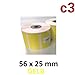 Produktbild 56x25 mm ThermoEtiketten GELB Rolle mit 1.000 Etiketten für Epson TM-L60 TM-L60II TM-L90 Zebra Easycoder Citizen