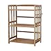 Produktbild Gewürzregal, Küchenregalsolid Woodmikrowellenofenoven Rack2 Layerbamboo Lagerregal Landing Space Saving80 * 38 * 72Cm,Black