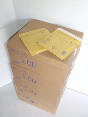 Preisvergleich Produktbild 400 Stück Luftpolster-Versandtasche DVD / CD- Größe 175x165mm