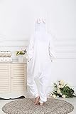 ABYED® Jumpsuit Tier Karton Fasching Halloween Kostüm Sleepsuit Cosplay Fleece-Overall Pyjama Schlafanzug Erwachsene Unisex Lounge,Erwachsene Größe L-für Höhe 167-175CM Hase - 