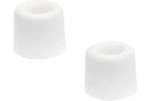 sossai® 2 x Butée de Porte/arrêt de Porte NTS | Formule: Anke | Hauteur : 24 mm | Diamètre : 30 mm | Couleur: Blanc | Protection Murale pouvant être fixée au Sol