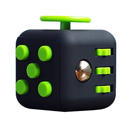 MoreBetter Fidget Cube Toy Anxiety Attention Stress Relief for Adults and Children ADHD Desk Toys Gadgets(Black Green) MoreBetter Fidget Cube Toy Anxiety Attention Stress Relief for Adults and Children ADHD Desk Toys Gadgets(Black Green)