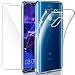 Produktbild AROYI Huawei Mate 20 Lite Hülle + Panzerglas, Huawei Mate 20 Lite Durchsichtig Case Transparent Silikon TPU Schutzhülle Premium 9H Gehärtetes Glas für Huawei Mate 20 Lite