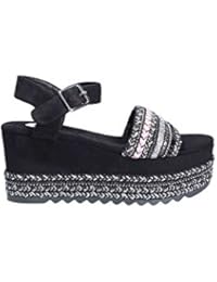 EXE G4700618716 Sandalias Altos Mujeres Negro 37