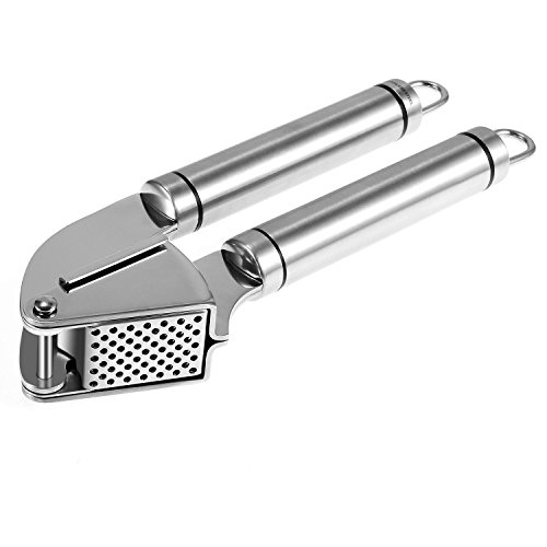 Ohuhu® 100% Edelstahl Knoblauchpresse, Knoblauch Werkzeug, Knoblauch Fleischwolf, Knoblauchschäler, perfekte Lösung für Knoblauchverarbeitung - 2