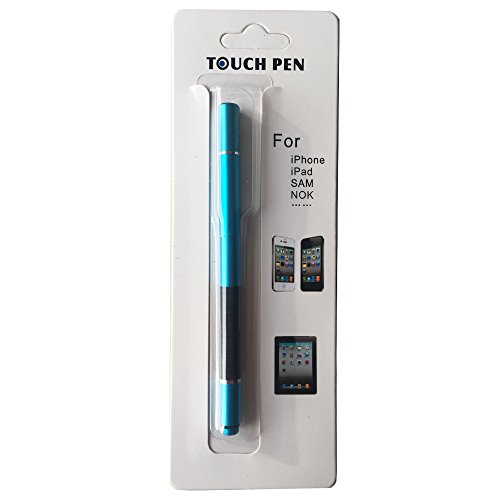 centrawin [2 in 1 Ipad Stylus Pen] Kapazitiven Stift rund dünn Spitze Disc Touchscreen Stift mit Mini Disc für iPad Pro 2 3 4 mini Air 2 iPhone 7 6S 5S Mehr Genauigkeit blau blau Einheitsgröße - 2