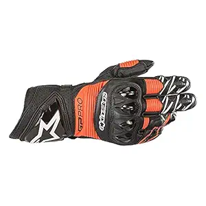 ALPINESTARS GP PRO R3 GLOVE (COLOR - BLACK RED FLUOROCENT) (SIZE - S) MOTORCYCLE RACING GLOVES