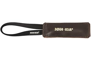 DINGO GEAR WWW.DINGOGEAR.COM 1977 Dingo Gear S00233 S00233 - Salchicha para Masticar de Piel granulada para Entrenamiento de Perro, Color marrón