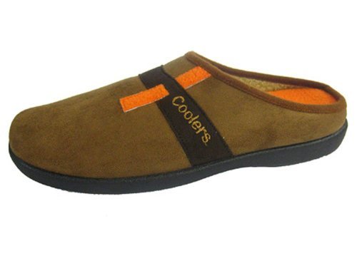 Coolers - Zapatillas de estar por casa para hombre, color marrón, talla 45