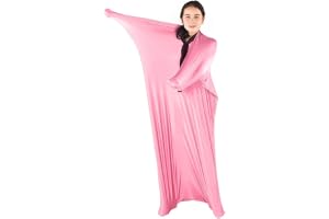 BOSSGE Dynamic Movement Sensory Sock Helkroppsstrumpa for barn, for autistiska och sensoriska bearbetningsstörningar, Medium,6-9 år gammal (Color : Pink, Size : XL/X-Large-74 * 165cm)