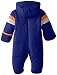 Wippette Baby-Boys Chest Stripe Microfiber Snow Pram Snowsuit, Navy, 12 Months