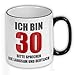 Produktbild FunTasstic Tasse Ich bin 30 bitte sprechen Sie langsam und deutlich Kaffee-Pott (T113)