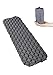 Produktbild SCHWOOB Isomatte Luftmatte Schlafsack, aufblasbare leichte Camping Matte Matratze Wasserdicht Air Schlafmatte für zu Hause Zelten Wandern Rucksackreisen Camping Reisen Festival