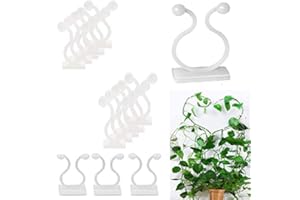 EMAGEREN 50 Stück Pflanzenclips Kabelbinder Selbstklebend Pflanzen-Kletter-Wandbefestigungs-Clips Pflanzenstützen Kletterpflanzen Clips Pflanzenklammern für Kletterpflanzen Reben Gemüse Stützhalter