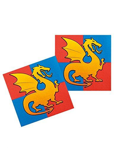 Preisvergleich Produktbild Generique - 12 Papier-Servietten Ritter 33 cm