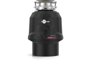 InSinkErator Premium 550 EC Food Waste Disposal Unit for Sink Use with Air Switch - Kitchen Sink Accessories, Gadgets - 20.9 x 20.9 x 31.2 cm - Black