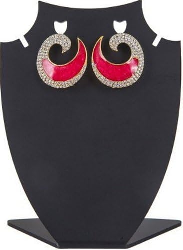 INAYA Women’s Earrings Set Handcrafted Brass Pink Jewellery Bridal Wedding Tr...
