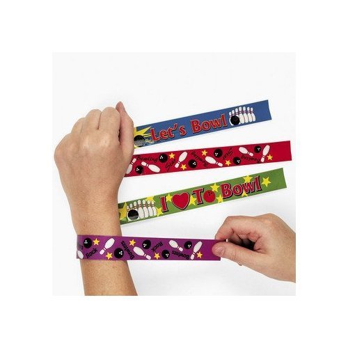 Fun Express 12 Bowling Slap Bracelets