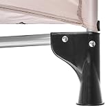 TecTake Baby Laufstall Babybett Kinder Reisebett | inkl. Schlafunterlage + Transporttasche | braun coffee - 6