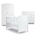Izziwotnot Nursery Furniture Set (3-Piece, White)