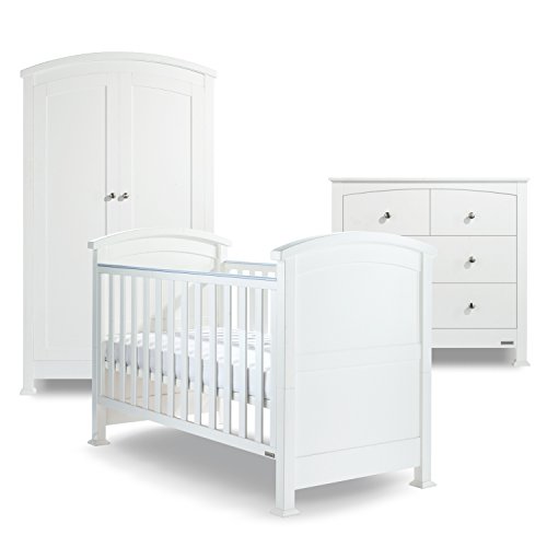 Izziwotnot Nursery Furniture Set (3-Piece, White)