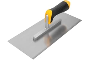 Hardy Working Tools – Frattazzo Liscio 12 x 28 cm con Manico Bimateriale 2K, Serie 28 – Frattazzo per Lisciare Intonaci, Colle, Gessi e Stucchi
