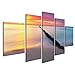 Produktbild islandburner Bild Bilder auf Leinwand Ostsee bei schönem Sonnenaufgang in Polen Strand. Wandbild Leinwandbild Poster DDH