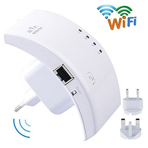 PIX-LINK Extensor WiFi, N300 Mbps WiFi Amplificador de Alcance WiFi con WPS Button-WR01, Blanco