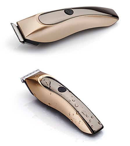 JD Rechargeable Cordless Hair Clipper for Men Women Babky Kids with Wet Dry Convenience Ultra Quiet Professional Hairtcuts (gold -clippers)