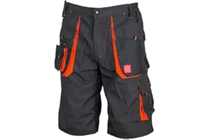 Luckyberg Kurze Arbeitshose | Schutzkleidung fur Herren oder Damen. Hose Schutz für Maler, Stuckateur, Monteur,