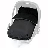 Universal Car Seat Footmuff to Fit All Car Seats - Black (Black)