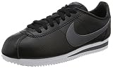 Negro Nike Classic Cortez Leather, Zapatillas de Running Hombre, Negro (Black / Dark Grey / White), 46