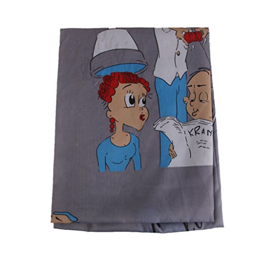 Cartoon Pattern Hairdressing Cape Salon Barber Hair Cutting Gown Cover 140 x 150cm (04)